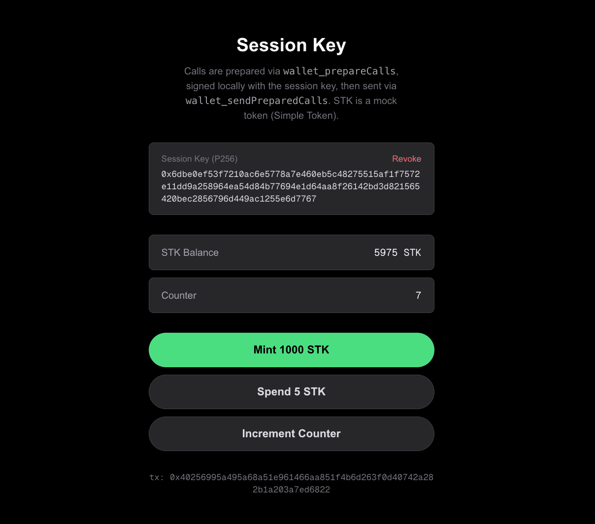 Session Key Active Page